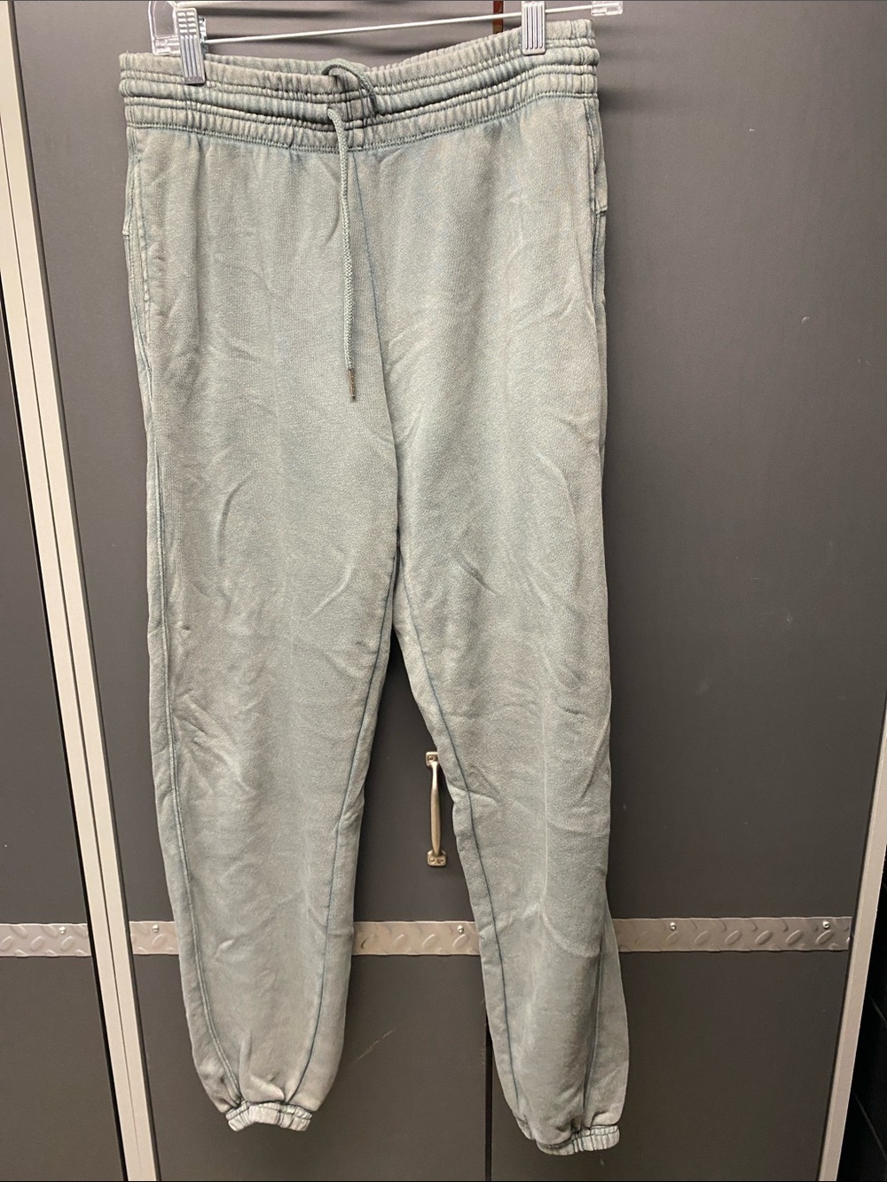 Drawstring Jogger Pants in Light Sage Green